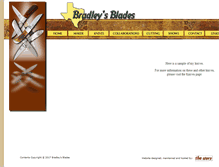 Tablet Screenshot of bradleysblades.com